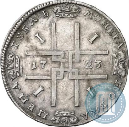 Фото 1 рубль 1723 года  "Портрет в античных доспехах"