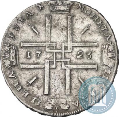 Фото 1 рубль 1723 года  "Портрет в античных доспехах"