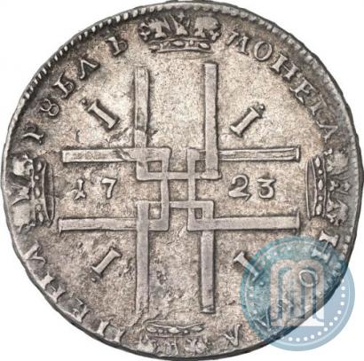 Фото 1 рубль 1723 года  "Портрет в античных доспехах"