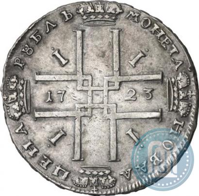 Фото 1 рубль 1723 года  "Портрет в античных доспехах"