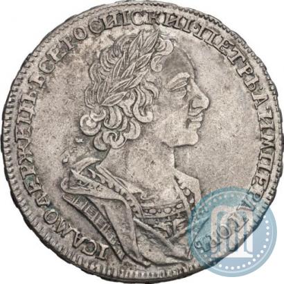 Фото 1 рубль 1724 года  "Портрет в античных доспехах"