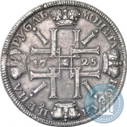 Picture 1 rouble 1725 year СПБ "Sun rouble, portrait in armour"