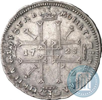 Фото 1 рубль 1725 года OK "Портрет в античных доспехах"