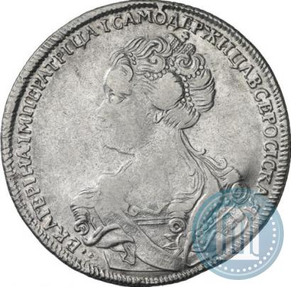 Picture 1 rouble 1726 year СПБ "Petersburg type, portrait turned to the left"