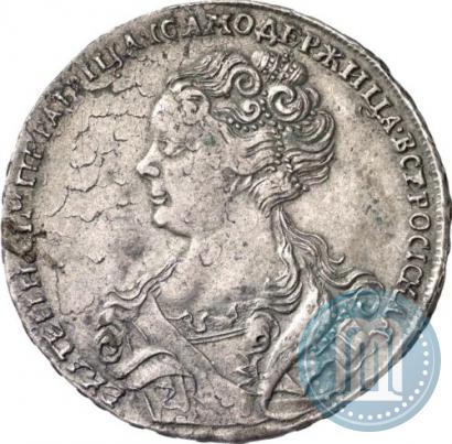 Picture 1 rouble 1726 year  "Moscow type, portrait turned to the left"