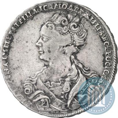Picture 1 rouble 1726 year  "Moscow type, portrait turned to the left"