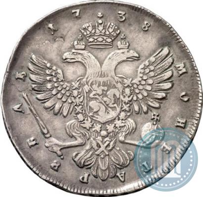 Picture 1 rouble 1738 year СПБ "Petersburg type"