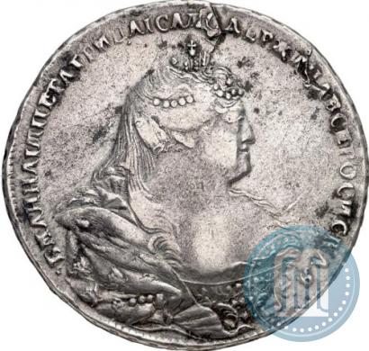 Фото 1 рубль 1739 года  "Московский тип"