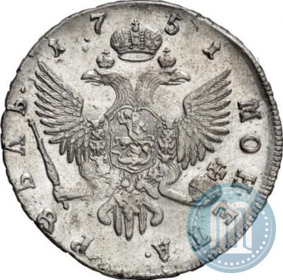 Picture 1 rouble 1751 year СПБ 