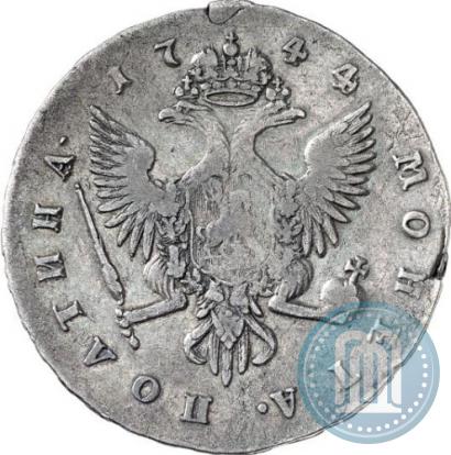 Фото Полтина 1744 года СПБ 