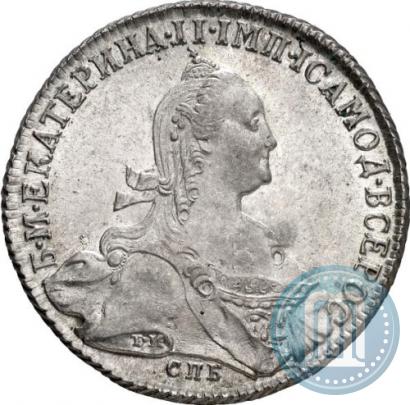 Фото 1 рубль 1774 года СПБ-ФЛ 
