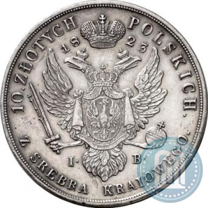 Picture 10 złotych 1823 year IB 
