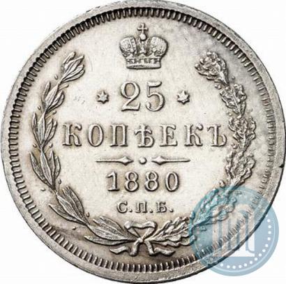 Фото 25 копеек 1880 года СПБ-НФ 