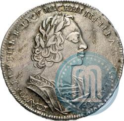 Фото 1 рубль 1723 года  "Портрет в античных доспехах"