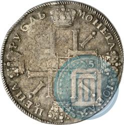Picture 1 rouble 1725 year СПБ "Sun rouble, portrait in armour"