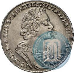 Фото 1 рубль 1725 года  "Портрет в античных доспехах"