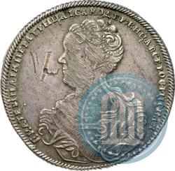 Picture Poltina 1726 year СПБ "Petersburg type, portrait turned to the left"