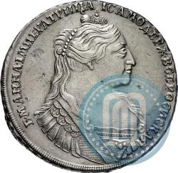 Фото 1 рубль 1734 года  "Тип 1735 года"