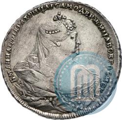 Picture 1 rouble 1737 year  "Moscow type"