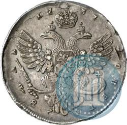 Picture 1 rouble 1737 year  "Moscow type"