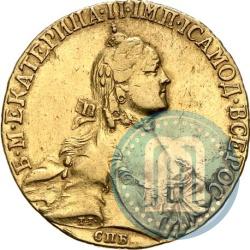 Picture 10 roubles 1765 year СПБ 