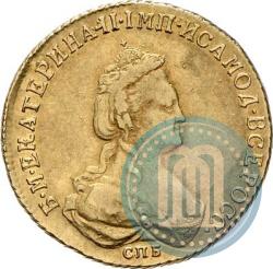 Фото 5 рублей 1786 года СПБ 