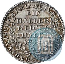 Picture Ein halber reichsthaler 1798 year  "Dutchy of Jever"