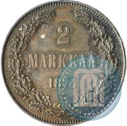 Picture 2 markkaa 1874 year S 