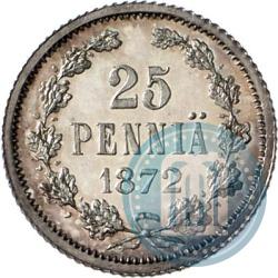 Фото 25 пенни 1872 года S 