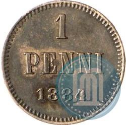Фото 1 пенни 1884 года  