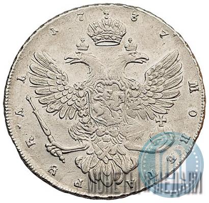 Picture 1 rouble 1737 year  "Moscow type"
