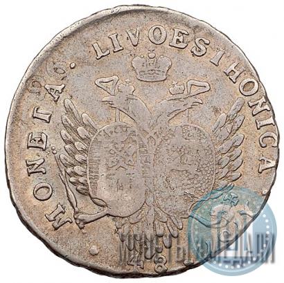 Picture 48 kopecks 1757 year  "For Livonia"
