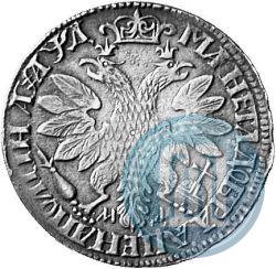 Фото Полтина 1704 года МД "Портрет работы Ф. Алексеева"