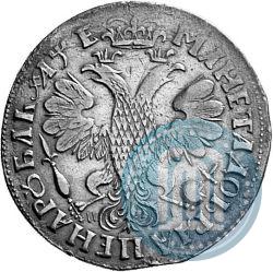 Фото 1 рубль 1705 года МД 