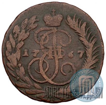 Фото 2 копейки 1767 года ММ 