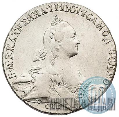 Фото 1 рубль 1772 года СПБ-АШ 