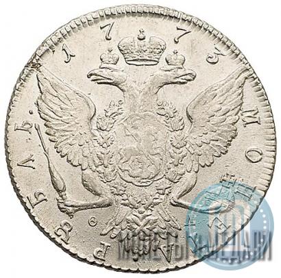 Picture 1 rouble 1773 year СПБ-ФЛ 