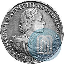 Фото 1 рубль 1719 года OK-L "Портрет в латах"