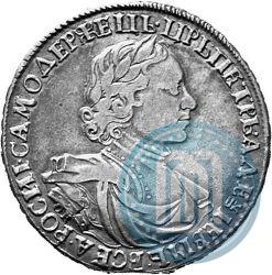 Фото 1 рубль 1719 года OK-L "Портрет в латах"