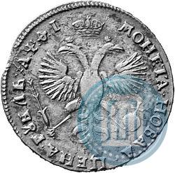 Фото 1 рубль 1719 года OK "Портрет в латах"