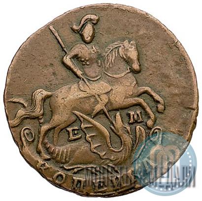 Picture 1 kopeck 1795 year ЕМ 