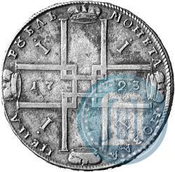 Picture 1 rouble 1723 year OK "Portrait with ermine mantle"