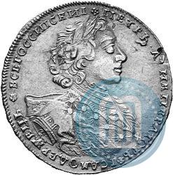 Фото 1 рубль 1723 года OK "Портрет в горностаевой мантии"
