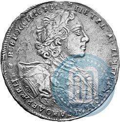 Фото 1 рубль 1723 года OK "Портрет в горностаевой мантии"