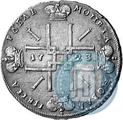 Фото 1 рубль 1723 года OK "Портрет в горностаевой мантии"