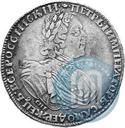 Фото 1 рубль 1725 года СПБ "Солнечный в латах"