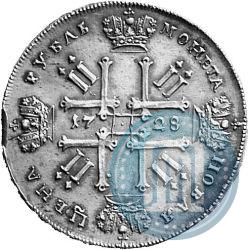 Picture 1 rouble 1728 year  "Type of 1728"