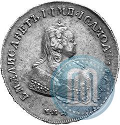 Picture 1 rouble 1742 year ММД 