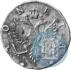 Picture 4 kopecks 1757 year  "For Livonia"