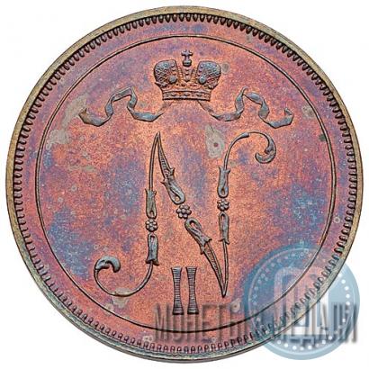 Picture 10 pennia 1896 year  